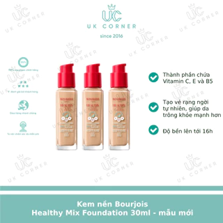 [Bill UK] Kem nền Bourjois Healthy Mix Foundation 30mL