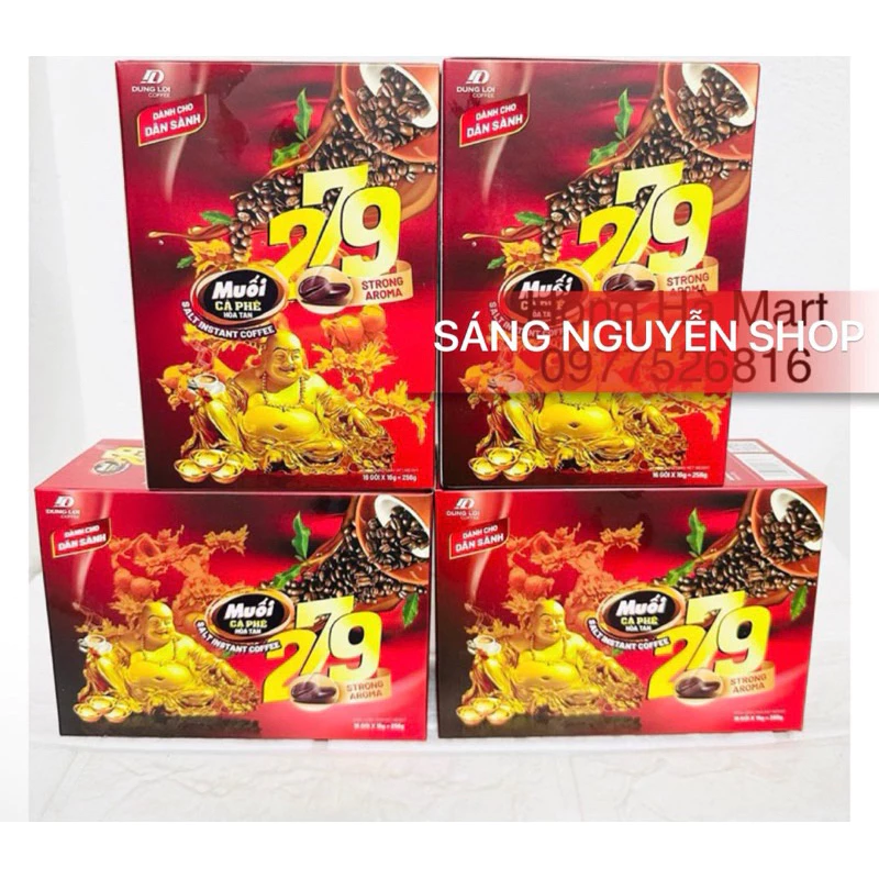 Hộp Cà Phê Hoà Tan Muối 279 Dành Cho Dân Sành 16 gói x16g