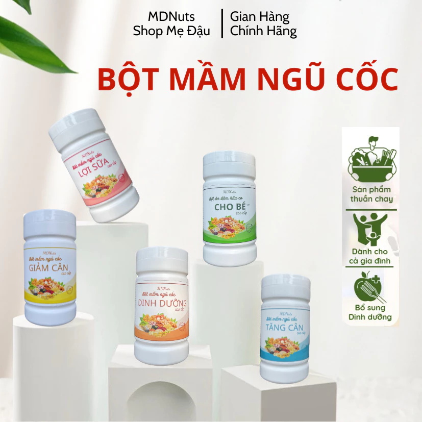 500GR Bột Mầm Ngũ Cốc 22 loại hạt cao cấp (Dinh Dưỡng ,Tăng Cân ,Giảm Cân ,Lợi Sữa ,Bột ăn dặm cho bé) Shop Mẹ Đậu