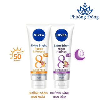 Tinh chất dưỡng thể dưỡng trắng NIVEA ngày và đêm (180ml)