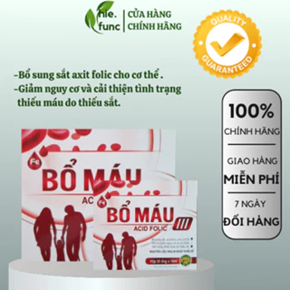 Hộp 20 tuýt Siro bổ máu Acid Folic giảm tình trạng hoa mắt, chóng mặt, thiếu máu