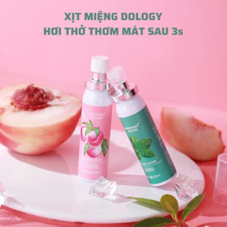 Xịt thơm miệng lọ 20ml cho hơi thở thơm mát hương Đào và Bạc Hà