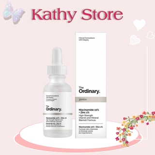 Serum The Ordinary Niacinamide 10% + Zinc 1% giảm mụn mờ thâm 30ml - KATHY BEAUTY