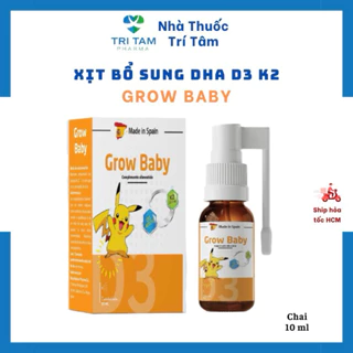 Xịt Bổ Sung DHA D3 K2 GROW BABY (chai 50 lần xịt)