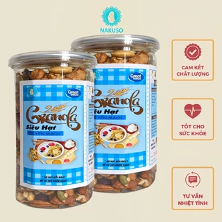 1Kg Granola Ăn Kiêng 5% yến mạch nướng mật ong NAKUSO