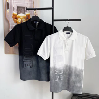 Áo thun nam tay ngắn cổ trụ viền phối kiểu chất thun cotton co dãn thời trang 8S Fashion ( Hình chụp thật )