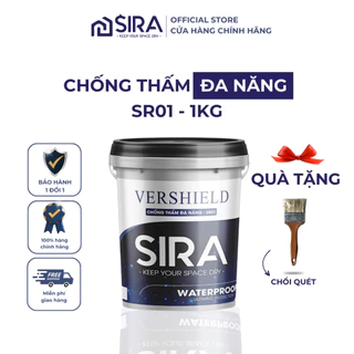 Sơn Chống Thấm Đa Năng SIRA - Chống Thấm Trần Nhà, Sàn Mái, Sân Thượng Hiệu Quả Chống Thấm Ngược Khô Nhanh Trên Nền Ẩm