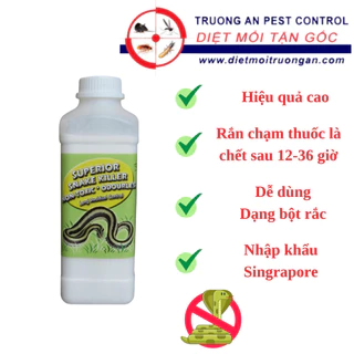 Thuốc diệt rắn SNAKE KILLER dạng bột rắc, hiệu quả, rắn dính thuốc là chết, nhập khẩu Singapore (chai 250g)