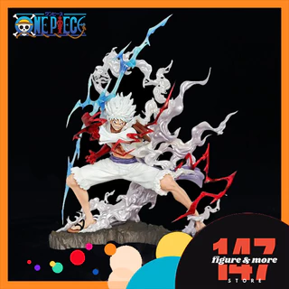 Mô hình anime figure One Piece Luffy Gear 5 cầm sét cực nét kích thước 28cm - mô hình decor trang trí phòng học