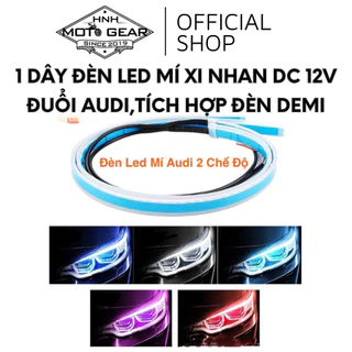 1 Dây Đèn Led Mí Xi Nhan DC 12V Đuổi Audi,Tích Hợp Đèn Demi ,Chống Nước, Lắp Xe Máy Và Ô Tô