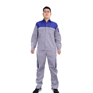 Quần áo bảo hộ mã M26 ( Chất kaki 3.1 dày dặn,áo dạng cúc cài, mẫu mã chất liệu mặc cả 4 mùa)