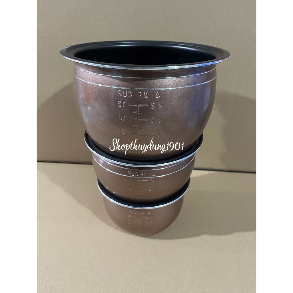 Lòng nồi cơm điện 1L - 1,2L -1,5L 1,8- 2L- 2.2L Chống dính - Lòng nồi cơm điện đủ loại Cuckoo cr387, Cuckoo cr388, Shahp