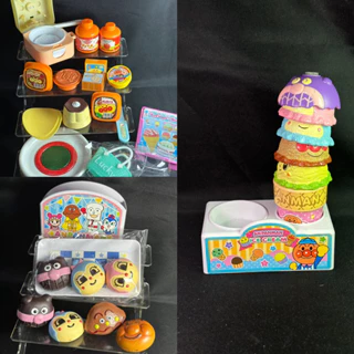 Thanh lý mô hình set đồ chơi Anpanman tương tác Nhật Bản cho bé baby đồ chơi nấu ăn, kem, bánh