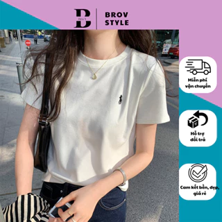 Áo phông thun baby tee nữ girl phố form vừa thoáng mát BROVSTYLE