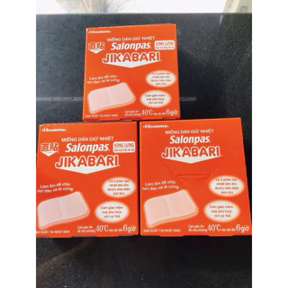 Miếng Dán Giữ Nhiệt Salonpas JiKABARI: giảm đau bụng kinh. Giữ ấm cơ thể khi lạnh.