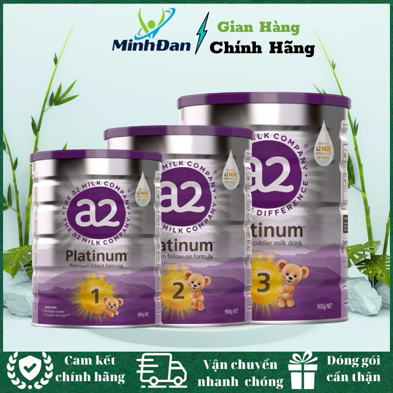 Sữa A2 Platinum Úc số 1,2,3 hộp 900gr - Mẫu mới