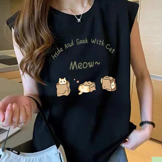 Áo Nữ Sát Nách tanktop Form Rộng, áo thun ba lỗ sát nách form rộng vải cotton in hình đẹp cá tính cho nữ