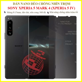 Dán chống nhìn trộm cho Sony Xperia 5 mark 4 (Xperia 5 IV) - Dán dẻo nano