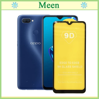 "Kính cường lực 9D OPPO A1K "  Full màn hình, Ảnh thực shop tự chụp, tặng kèm bộ giấy lau kính Meen