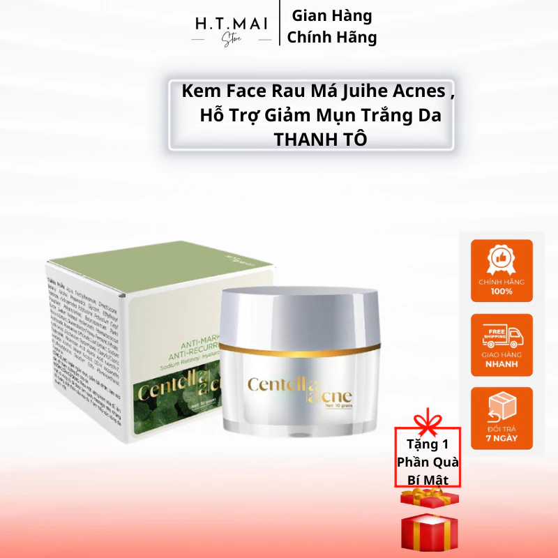 Kem Face Rau Má Juihe Acnes , Hỗ Trợ Giảm Mụn Trắng Da THANH TÔ