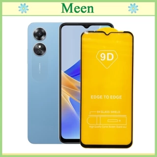 "Kính cường lực 9D OPPO A17 "  Full màn hình, Ảnh thực shop tự chụp, tặng kèm bộ giấy lau kính Meen