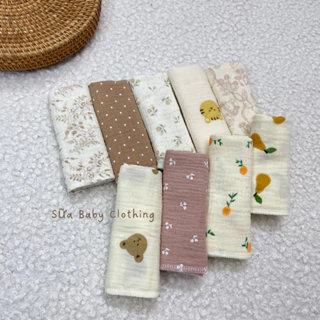 { RẺ VÔ ĐỊCH } Set 10c Khăn sữa xô Muslin organic cho bé