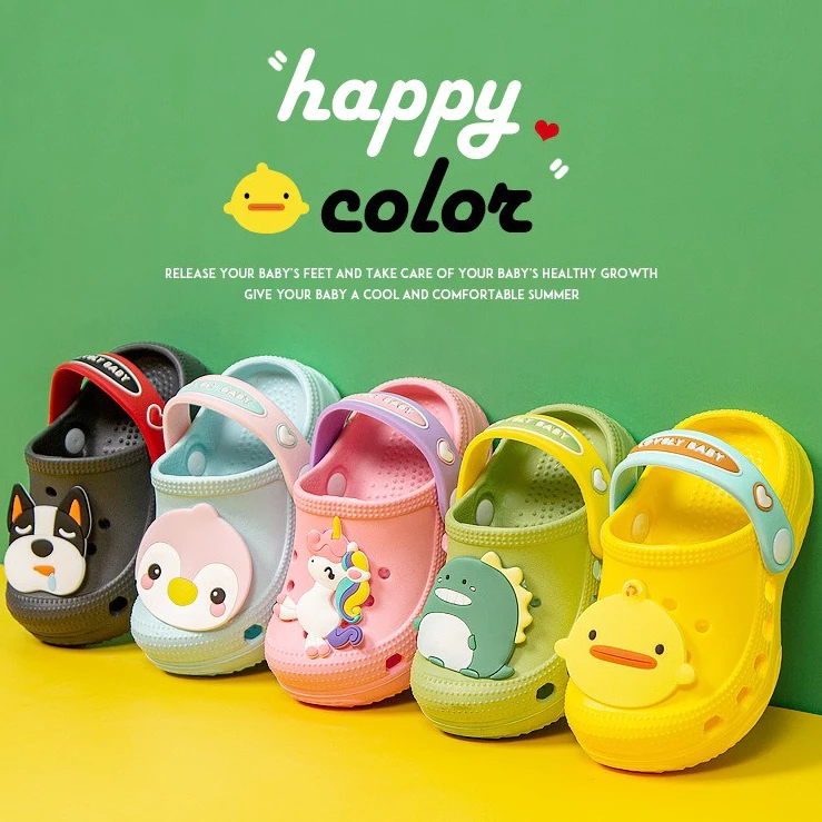 Dép cho bé Cheerful Mario, sục cross cho bé trai bé gái siêu nhẹ chống trơn trượt chính hãng TATA