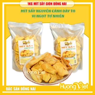 1KG MÍT sấy giòn nguyên cánh Đồng Nai, trái cây sấy Việt Nam nguyên miếng to giòn [1KG = 2 TÚI 500G]