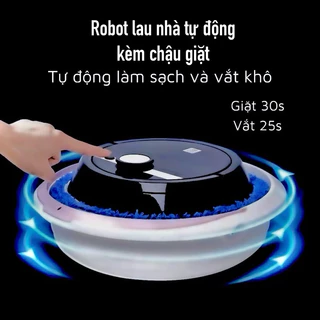 [SẴN HÀNG+HỎA TỐC]Robot lau nhà lau sàn tự động thông minh tự giặt rẻ hai chế độ lau ướt lau khô tiết kiệm thời gian [ B