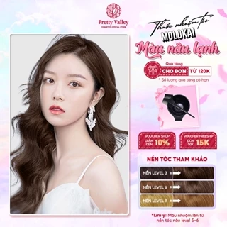 Thuốc nhuộm tóc màu NÂU LẠNH Molokai siêu dưỡng, nhuộm tóc an toàn tại nhà lên màu chuẩn  - Pretty Valley Hair