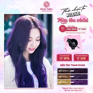 Thuốc nhuộm tóc màu TÍM THAN Molokai siêu dưỡng, nhuộm tóc an toàn tại nhà lên màu chuẩn  - Pretty Valley Hair