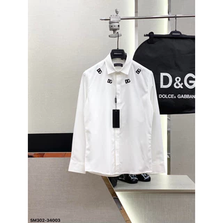 Sơmi dài D&G cao cấp - Chất liệu vải mềm mịn - Hoạ tiết thêu logo 100% - Fom dáng cực đẹp - Đơn giản lịch sự
