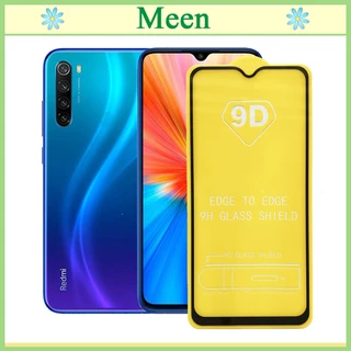 "Kính cường lực 9D Xiaomi Redmi Note 8 "  Full màn hình, Ảnh thực shop tự chụp, tặng kèm bộ giấy lau kính Meen