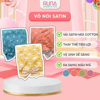 Vỏ nôi ngủ chung giường Runa Kids chất liệu 2 mặt cotton Hàn 100% + Satin cao cấp thoáng mát an toàn cho bé (chỉ có vỏ)