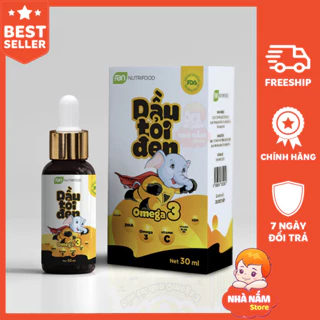 ❤️ [Free Ship] Dầu Tỏi Đen Cho Bé, bổ sung Omega 3 chính hãng Faneco (30ml)