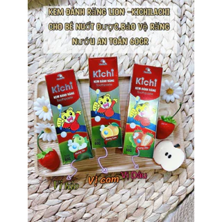 🌱Kem đánh răng KICHILACHI dành cho bé từ 2 -5 tuổi ( nuốt được)