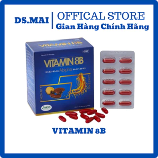 VITAMIN 8B Abipha hộp 100v - Bồi bổ cơ thể, tăng cường sức khỏe , nâng cao sức đề khánmya ,giảm mệt mỏi,suy nhược cơ thể