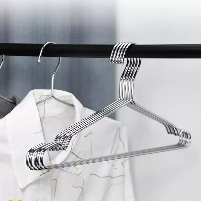 Combo 10 Móc Treo Quần Áo INOX 304 Loại Dày Móc Phơi Quần Áo Người Lớn Kích Thước 40cm
