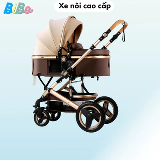 Xe đẩy em bé sơ sinh cao cấp gấp gọn hai chiều đa tính năng cho bé, xe đẩy giảm xóc kép giảm chấn - MK056