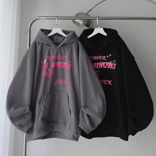 Áo Khoác Nỉ Hoodie SIX MINUTES Nhiều Màu Form Rộng Unisex Nam Nữ - Áo Hoodie tay phồng Shopmap🖤