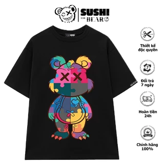 Áo phông Sushi The Bear PUZZLE PIECIES cổ tròn form rộng dáng unisex SPP01