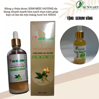 (Tặng kèm Serum vàng) Tinh chất tái tạo da thuỷ tinh Sâm Mộc Hương sạch mụn nám tàn nhang chiết xuất thiên nhiên hết mụn