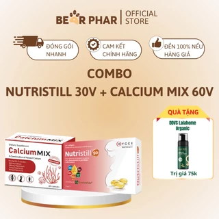 Combo vitamin bầu và canxi cải tiến cung cấp đủ vitamin và canxi cho mẹ bầu và mẹ sau sinh - Dược BearPhar