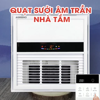 Quạt Sưởi Nhà Tắm Đa Năng Thông Minh AGREENO AG-SMH636 - Điều Khiển Từ Xa, Công Nghệ PTC