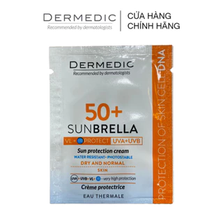 [HÀNG TẶNG-KHÔNG BÁN] Sachet Kem Chống Nắng Cho Da Khô Sunbrella Spf 50+ Sun Protection Cream Dry And Normal Skin 1.5 G