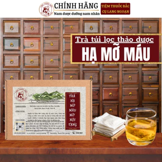 Trà hạ mỡ máu Cụ Lang Ngoạn cải thiện rối loạn tuần hoàn máu, ngăn xơ vữa động mạch, ngừa đột quỵ bịch 30 lọc