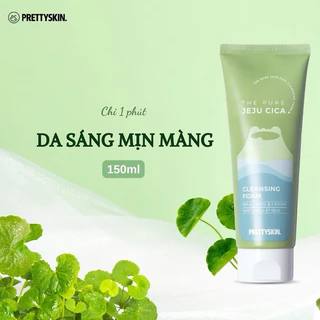 Sữa Rửa Mặt Rau Má Pretty Skin The Pure Jeju Cica Cleansing Foam