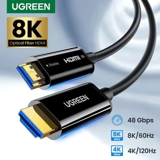 Cáp HDMI 2.1 Ugreen sợi quang 8K/60Hz 10m 20m 25m 30m 40m 50m 4K/120Hz chính hãng Ugreen HD141 80406 80407 80408 50400