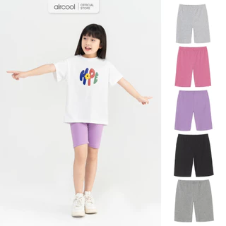 Quần legging bé gái AIRCOOL dáng đùi mềm mát co dãn tốt cho Bé từ 2 đến 16 tuổi | Quần bé gái dáng legging đùi