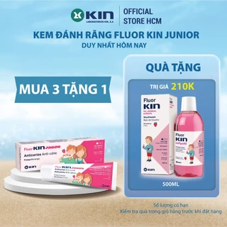 Kem Đánh Răng Fluor Kin Junior Cho Trẻ Từ 6-12 Tuổi Vị Dâu 75ml